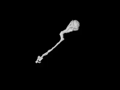 Essential Scepter Low-poly 3D model