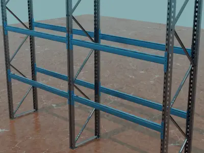 warehouse shelf 3D model