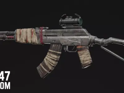 AK-47 Special Low-poly 3D model