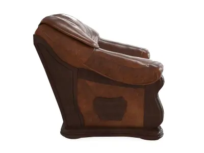 Armchair Lord Brown PBR 3D model