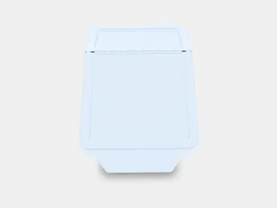 SORTERA waste garbage can with lid 1 Low-poly 3D model