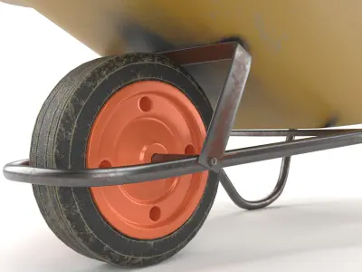 Wheelbarrow 3D model by Alpha3dModels