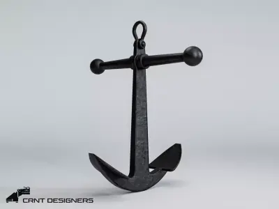 Ship Anchor 3D Model Low-poly 3D model