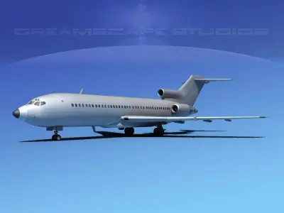 Boeing C-22A Bare Metal 3D model