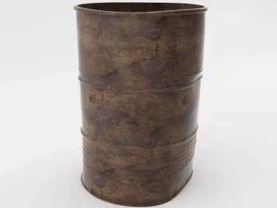  Old Barrel PBR Free 3D model