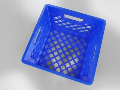  Milk Crate Low-poly 3D model