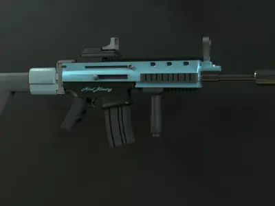 FN SCAR Rifle Free 3D model