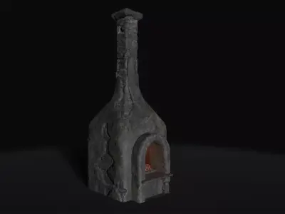 Medieval Oven Low-poly 3D model purchase