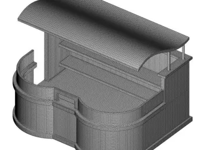 Kids Cafe Stall Toy 3D model