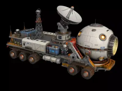 Lunar base vehicle base vehicle 3D model