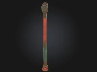 Rusty Pipe Formation Corroded Pipeline Layout for Industrial 3D model