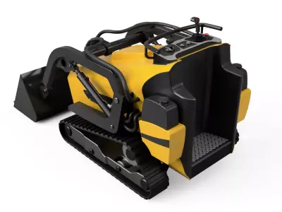 Skid Steer Mini Excavator 3D model