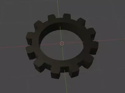 SIMPLE GEAR 3D MODEL Free low-poly 3D model
