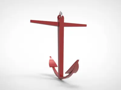 Kedge Anchor  3D model