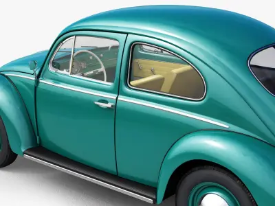 Volkswagen Beetle 1962 Kafer 3D model