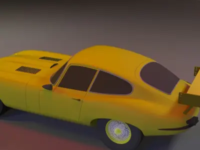 JAGUARR with air-lift-custem-spoiler  Free 3D model