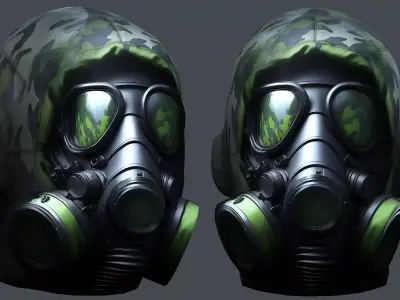 Helmet 3d model military combat Military Low-poly  Low-poly 3D model