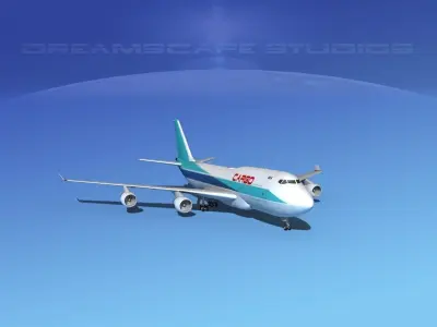 Boeing 747-400 Jumbo Jet Cargo 3D model