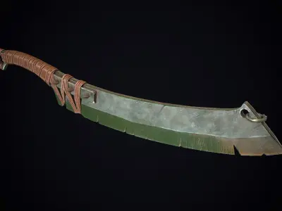 Orcish Slasher 1 Low-poly 3D model