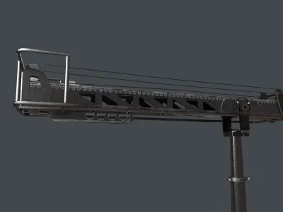 Techno Crane 50 Low-poly 3D model
