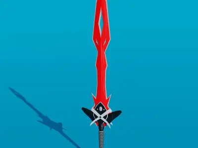 Pack - Stylized Anime Sword melee weapon game ready Low-poly 3D model