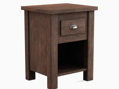 Antique End Table 03 Low-poly 3D model