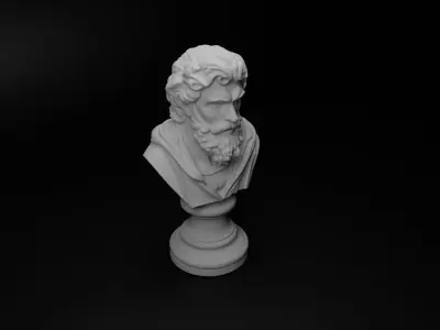 Renaissance Duelist Bust Chess 3D print model purchase