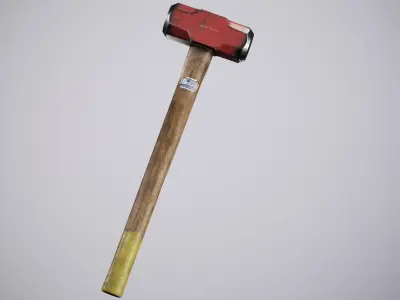 Old SledgeHammer  Low-poly 3D model