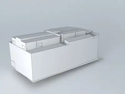 Factory solar panel Free 3D model