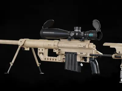Cheytac M200 Gamerady Model Low-poly 3D model