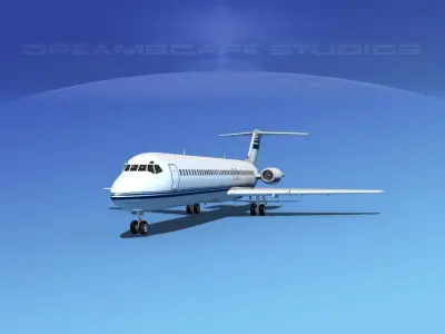 Douglas DC-9-40 Executive 2 3D model