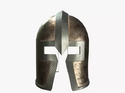 Medieval Helmet V04 Low-poly 3D model