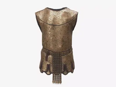 Ancient Armor LoricaSquamata 3D Model Game Ready PBR Low Poly Low-poly 3D model