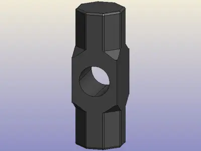 Sledgehammer tube with hole in it Free 3D model