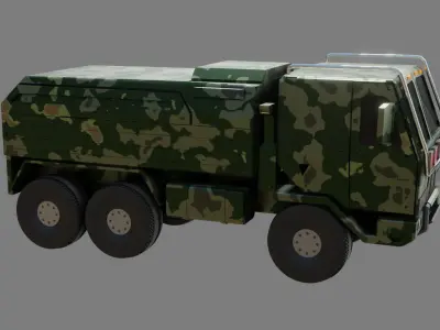  Military Truck - Low poly - PBR - Game ready Low-poly 3D model by Sathak