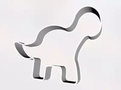 Dinosaur Cookie Cutter Free 3D model