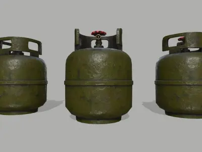 Oxygen Tank Low-poly 3D model purchase