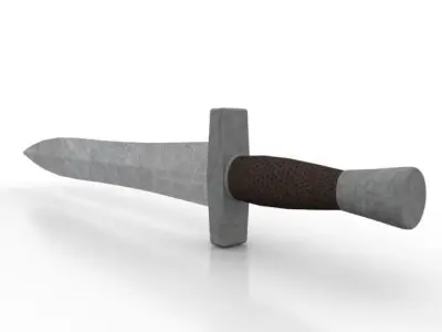 Short Sword Low-poly 3D model