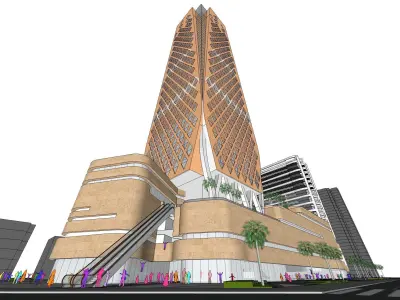Sketchup Commercial Complex 179 3D model