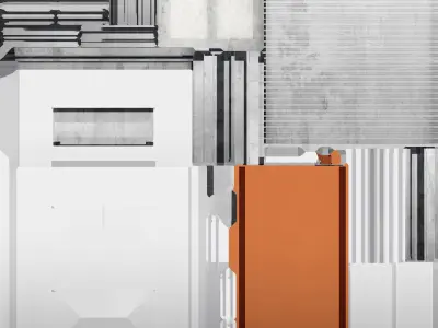 Factory-splicable wall assemblies 3D model