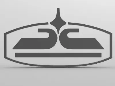 chaz logo 3D model