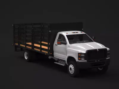 International CV 2020 Stake Bed 3D model