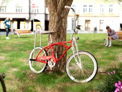 Retro Bicycle 3D Model Inspired by the Classic Schwinn Sting-Ray 3D model