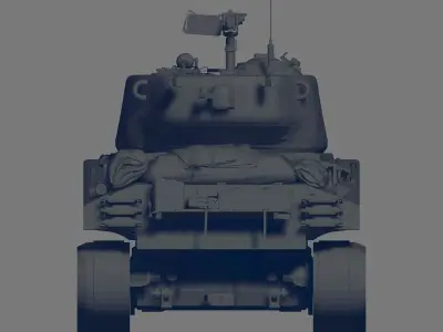 M4A3E2 3D model