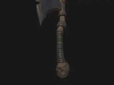 AXE Game Asset low poly 3D model  Low-poly 3D model