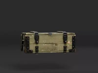 Wooden Metal Crate Collection -  Storage Crates Pack Low-poly 3D model