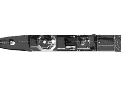 052D version of the Coast Guard ship China Coast Guard warship 3D model
