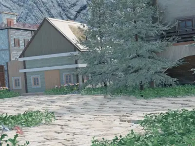 Rocky Village 3D model