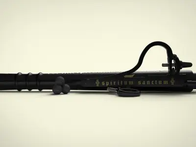 Medieval monk gun 3D model