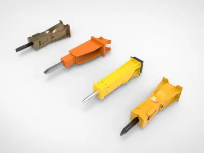Hydraulic hammer Breaker 3D model